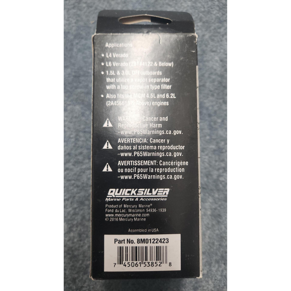 Mercury Marine 8M0122423 Fuel Filter Element - 150-350HP