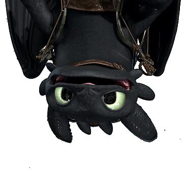 Upside Down Toothless Dragon Vinyl Sticker by raspeed – Decorative Die-Cut Decal