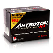 Astroton Ginseng & Maca H4 Multivitamin & Reconstituyente Supplement – 60 Capsules, New
