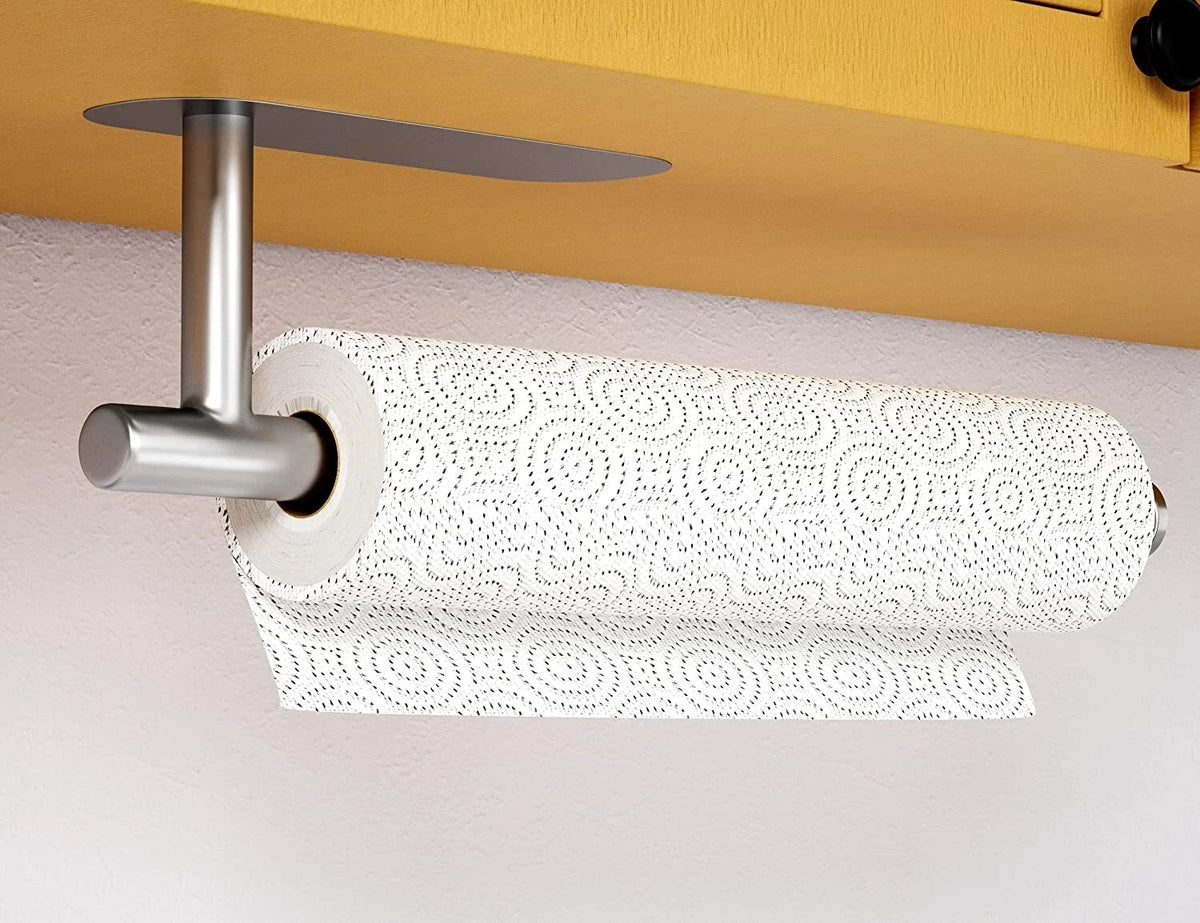 Stainless Steel Wall-Mounted Paper roll Holder – Vertical or Horizontal Installation