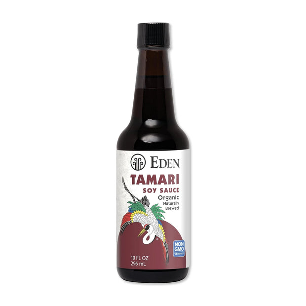 EDEN Organic Tamari Soy Sauce, Gluten-Free, 10 fl oz Amber Glass Bottle