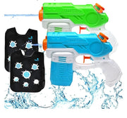 Toyard Water Battle Set with 2 Water Guns & 2 Water-Activated Vests, Ages 3+