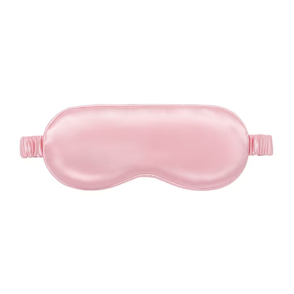Slip Silk Sleep Mask, Pink, Soft Eye Mask with Elastic Strap